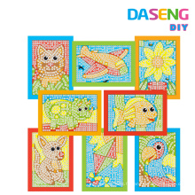 Kids Art and Craft Fun Easy Play Ensemble d&#39;activités artistiques en mosaïque collante